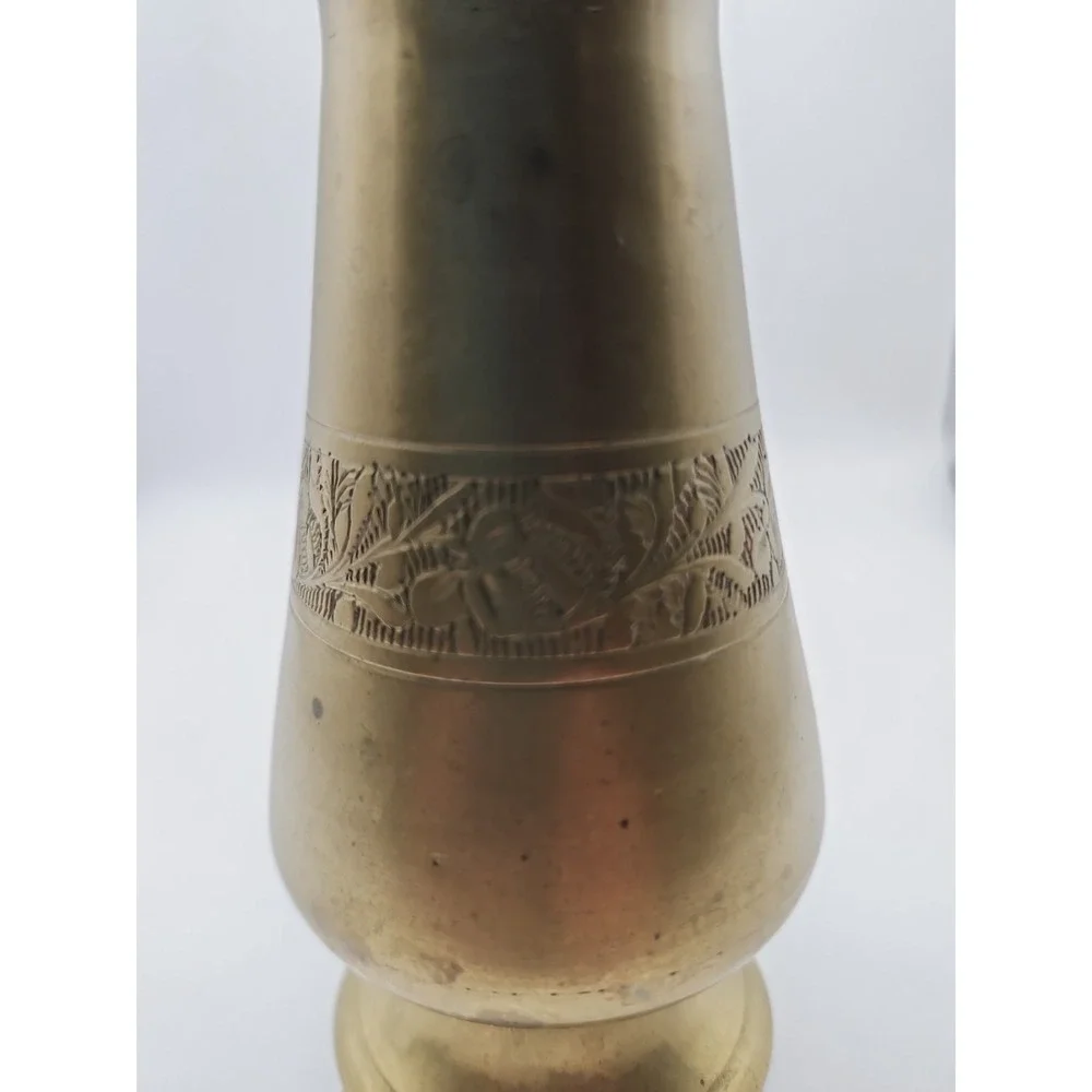 Small Solid Brass Bud Vase. 5